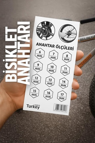 Edoni Bisiklet Anahtarı, Paslanmaz Çelik, 6 17 Mm Somun, Ekstra Dayanıklı, Çok Fonksiyonlu, Ekonomik, 12 Farklı Çok Renkli