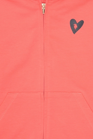 U.S. Polo Assn. Kız Çocuk Nar Çiçeği Fermuarlı Sweatshirt 50296942-VR039