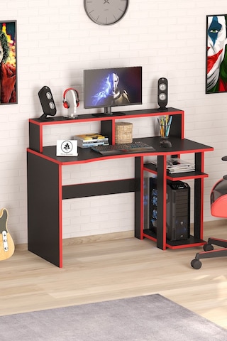 Ada Oyuncu Masası Gamer Masası 120x60 Cm Siyah