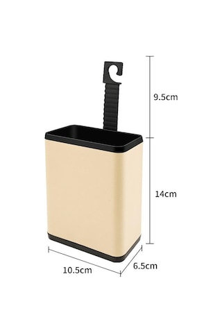 Çok Fonksiyonlu Araba Çöp Kovası Araba Koltuğu Arka Kapı Asılı Saklama Kutusu Gri