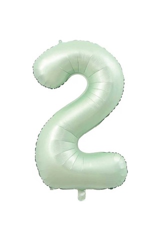 Yeşil 2 Rakam Folyo Balon 76cm Yeşil