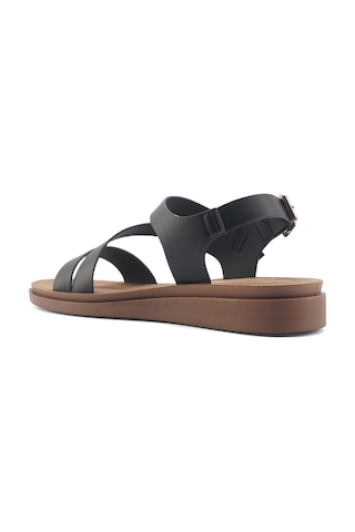 Polaris 166925.z5fx Siyah Kadın Comfort Sandalet 000000000101986538 Siyah