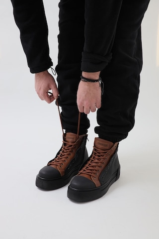 Chekich Ch167 Gst Blazer Erkek Bot Sıyah/taba 001