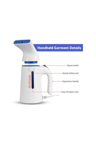 Createtech 120ml 700w Taşınabilir El Tipi Buharlı Ütü - Kırışıklık Giderici, Oto Kapanma, Ev, Ofis, Seyahat