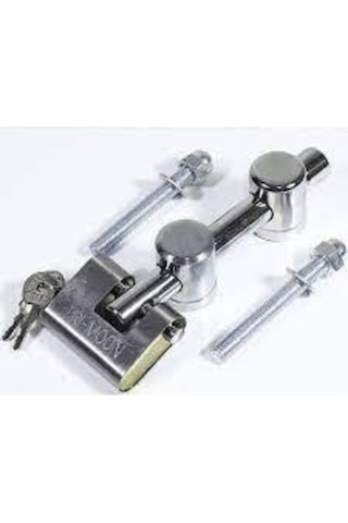 Yuma Kapı Emniyet Aparatı Ve 70 Mm Çelik Yassı Asma Kilit Seti
