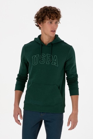 U.s. Polo Assn. Erkek Koyu Yeşil Sweatshirt 50315663-vr079 Koyu Yesıl