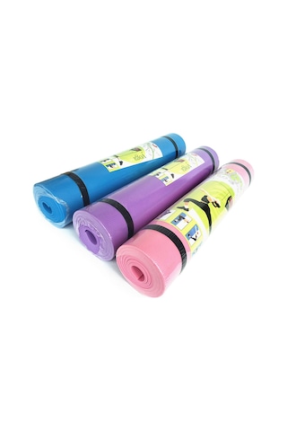 Ranyeek 6mm Eva Anti Kayma Yoga Matı - 173x61cm Pilates, Plank İçin - Pembe Pembe