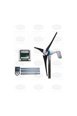 İsta-breeze 500 W 12 V Rüzgar Türbini Air Speed + Hibrit Şarj Kontrol Cihazı + Direk Seti