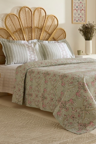 Karaca Home Empres %100 Pamuk Tek Kişilik Pike Takımı Adaçayı Adaçayı