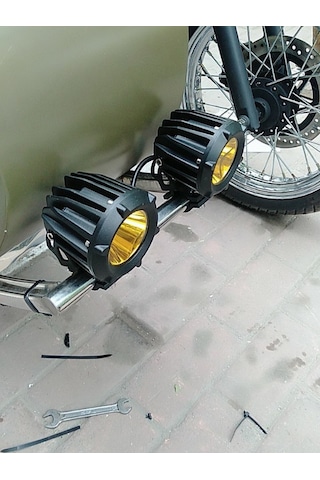 30w Yuvarlak Sarı Cam Tek Ledli Sis Farı Off Road Tekne Lambası