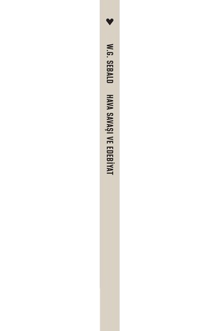 Hava Savaşı ve Edebiyat - W. G. Sebald - Can Yayınları