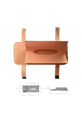 Lemestar Araç İçi Çok Amaçlı Güneşlik Ve Peçetelik Yün Keçe Malzeme, 6 Renk Seçeneği