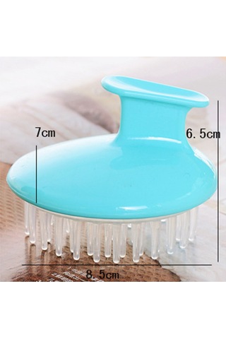 Samdoo Pembe Silikon Saç Bakıma Masaj Fırçası - Derin Temizleme, Kan Akışını Artırma, Saç Kökü Güçlendirme, Ters Tenidirme Önleme