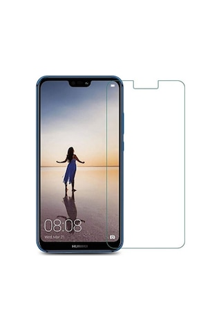 Huawei P20 Lite Kırılmaz Ekran Koruyucu Temperli Cam (422492125)
