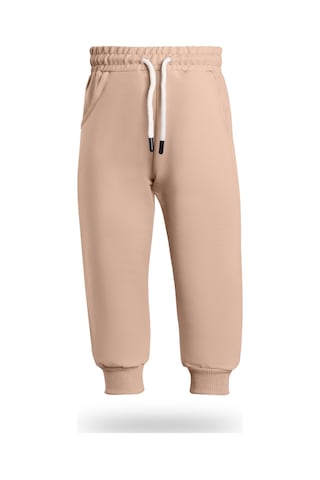 Heyadventure Erkek / Kız Çocuk Jogger Eşofman Altı Cepli Paçası Kaşkorseli Bej Bej