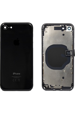 Apple Uyumlu iPhone 8 Boş Kasa Siyah Renk Tam