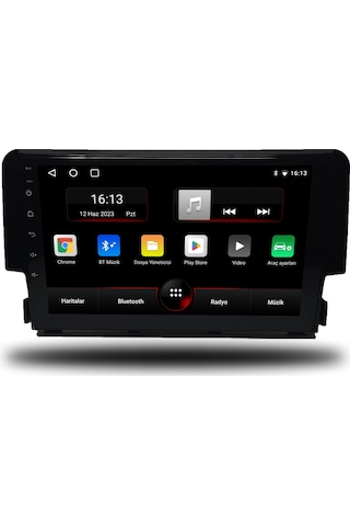 Avaydel Honda Civic FC5 Android Carplay Multimedya 2016-2020 8GB RAM + 128GB Hafıza + 4 Çekirdek
