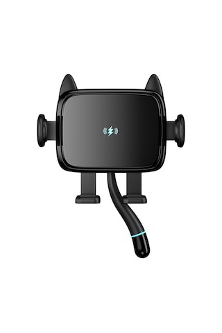 Tenfowee Araç İçin Kablosuz Şarj Telefon Tutucu - 15w Hızlı Şarj, Otomatik Açma-kapama, Navigasyon İçin Havuzlu Tutucu Siyah Siyah