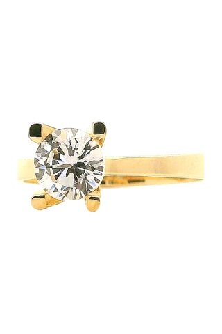 Cigold Tektaş Yüzük 14 Ayar Altın 1.44 Gr Oa-k21301029222 Renkli