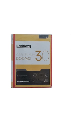 Enddata Ön Cepli Sunum Dosyası 30'lu Kırmızı 1230-2