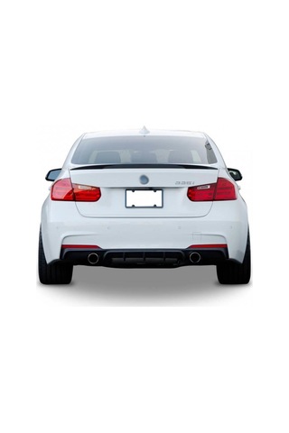 BMW 3 Serisi İçin Uyumlu F30 M Spoiler Piano Black Boyalı