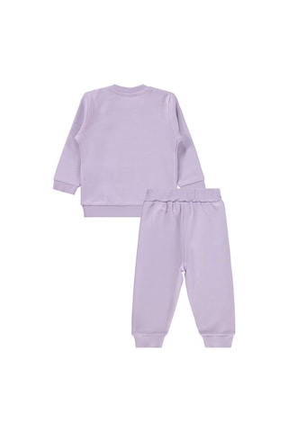 Civil Baby Çiçek Love Baskılı 6-18 Ay Takım - Lila