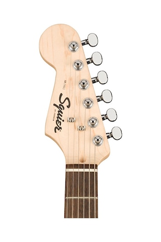 Squier 0370123506 Mini Stratocaster Solak Elektro Gitar Siyah Solak Çalım İçin Kompakt Gövde Ve Standart Strat Sesi