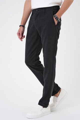 Efor Comfort Beli Lastikli Rayon Karışımlı Siyah Jogger Pantolon P 1194 Siyah