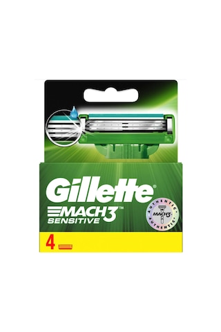 Gillette Mach3 Sensitive Yedek Başlık 4'lü