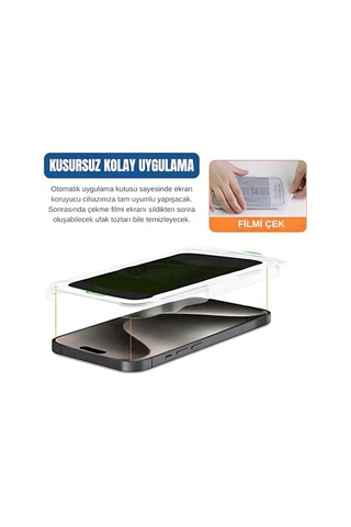 Pro Max Privacy 5d Gizlilik Filtreli Cam Ekran Koruyucu Siyah