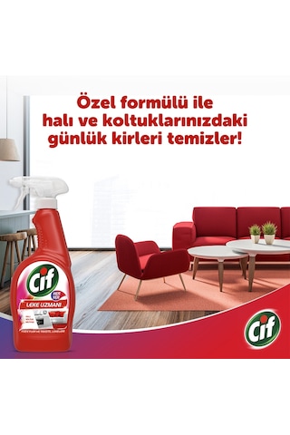 Cif Sprey Yüzey ve Tekstil Lekeleri için Leke Uzmanı 3 x 750 ML