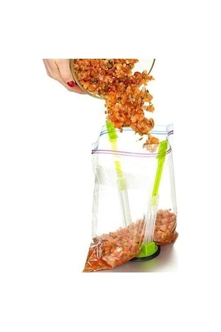 Baggy Rack Tezgah Üstü Buzdolabı Saklama Torbası Poşet Tutacağı