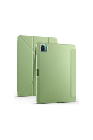 Xiaomi Uyumlu Mi Pad 5 Kılıf Tri Folding Kalem Bölmeli Standlı Kılıf