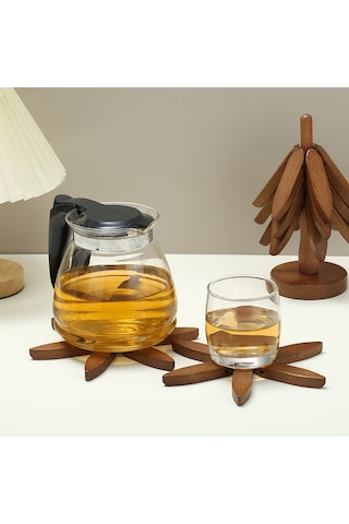 Adet Ağaç Tasarım Standı Ahşap Altlıklar Dekoratif Anti Haşlanma Isıya Dayanıklı Masa Matı Bardak Altlığı Ahşap Amerikan Servisleri Tencere B,l Diğer