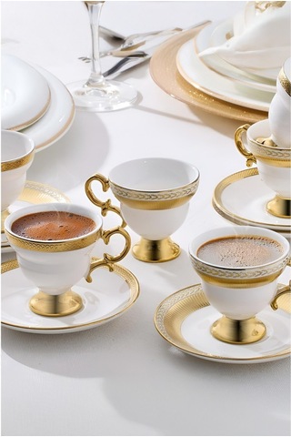 Aryıldız Majesty 6 Kişilik Kahve Fincan Takımı Gold