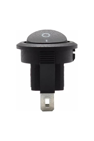 Ic-133 20Mm Yuvarlak Işıksız Anahtar On-Off 2P Siyah 25 Adet