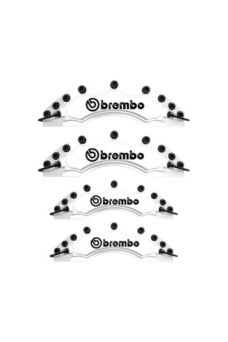 Kia Rio Uyumlu Brembo Beyaz Kaliper Kapağı 4 Parça Ön Arka Set