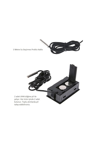 Dijital Problu Lcd Mutfak Kuluçka İç Dış Mekan Mini Termometre