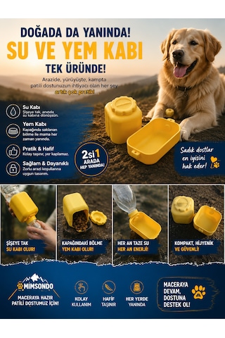 Kedi Köpek Yolculuk Mama Ve Su Kabı