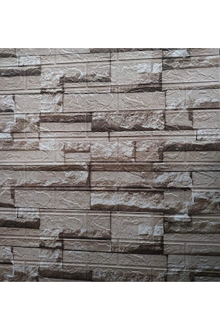70x38cm 1 Adet Silinebilir Yapışkanlı 3d Tuğla Tv Ünite Arkası Duvar Kağıdı Paneli Nw116