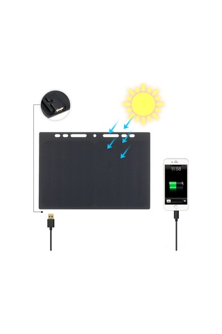 Mufunye 10w Yüksek Güçlü Mini Taşınabilir Monokristal Güneş Paneli - Usb Şarj, Kamp & Seyahat İçin