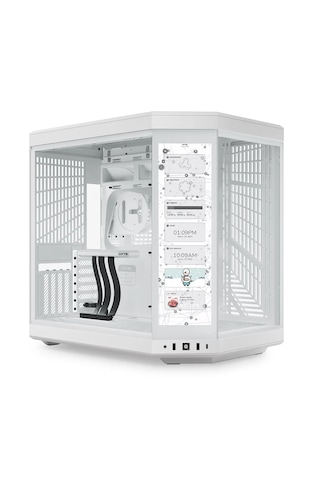 Hyte Y70 Touch Snow White Temperli Cam Usb 3.2 E-atx Dual Chamber Bilgisayar Kasası