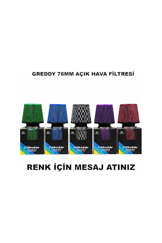 Greddy 76mm Açık Hava Filtresi-renk İçin Mesaj Atınız