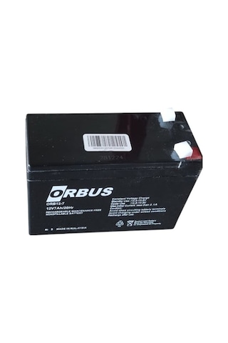 Orbus 12v 7ah Amper Agm Jel Orbus Akü Ebatlar: 150x65x90mm