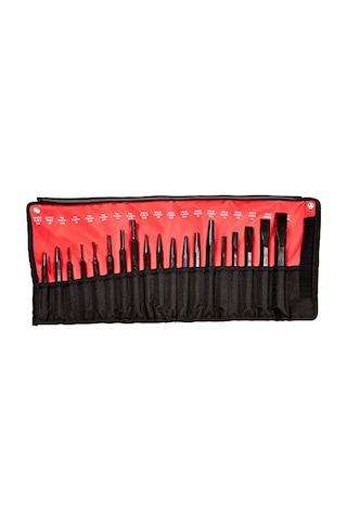 Tools 61019 Zımba Ve Keski Seti, Siyah Oksit Kaplama, 19 Parça