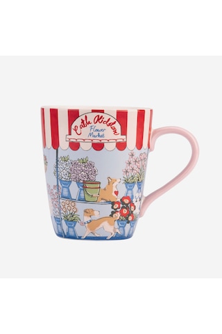 London Flower Mavi Stoneware Kupa 375 Ml