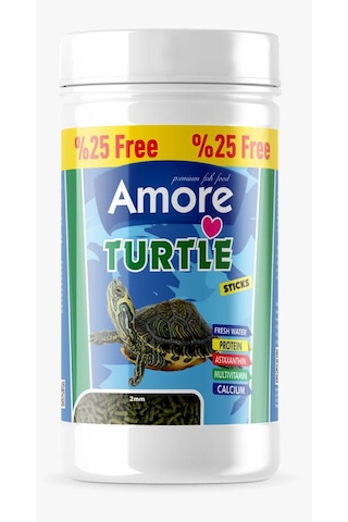 Amore Turtle Food Stick 2 x 125 ML + Bonisa 100 ML + Lotus 2 x 100 ML Kaplumbağa Yemi