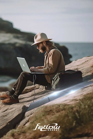 Fellow 50w Katlanabilir Çanta Tipi Solar Güneş Panel Seti + Power