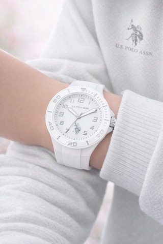 U.s.polo Assn 2 Yıl Saat&saat Garantili 3 Atm Suya Dayanıklı Genç Ve Çocuk Kol Saati Us.g2146.2 Beyaz 62856030