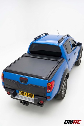 Mitsubishi L200 2006-2009 Formlu Kasa Uyumlu Araca Özel Omback Sürgülü Bagaj Kapama Siyah